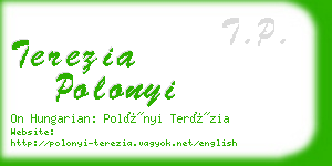 terezia polonyi business card